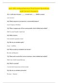 acct 201 comprehensive final Exam Questions &NewLine;and Correct Answers
