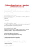 Evidence-Based Healthcare Questions with Correct Answers