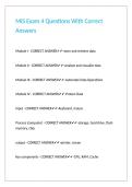 MIS Exam 4 Questions With Correct Answers&period;