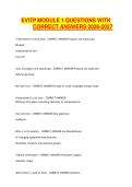 EVITP MODULE 1 QUESTIONS WITH CORRECT ANSWERS 2026-2027