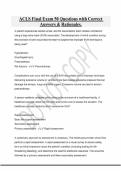 ACLS Final Exam 50 Questions with Correct Answers & Rationales&period;