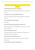 CMN 554 Module1 Exam Questions and Correct &NewLine;Answers 