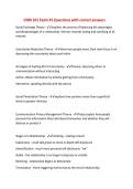 CMN 101 Exam &num;1 Questions with correct answers
