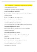 CMN 554 Exam 1 Questions and Correct Answers 