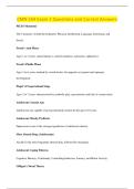 CMN 554 Exam 2 Questions and Correct Answers 
