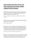 HESI OB PEDS EXAM 2026 ACTUAL TEST&NewLine;PAPER QUESTIONS SOLUTIONS VERIFIED&NewLine;COMPLETE STUDY PACKAGE&NewLine;