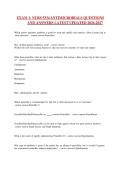 EXAM 1- NURS 5334 ANTIMICROBIALS QUESTIONS AND ANSWERS LATEST UPDATED 2026-2027