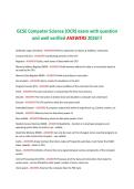 GCSE Computer Science &lpar;OCR&rpar; exam with question&NewLine;and well verified ANSWERS 2026&excl;&excl;&excl;&NewLine;