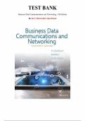 Test Bank for Business Data Communications and Networking&comma; 13th Edition  by  Jerry FitzGerald&comma; Alan Dennis&comma; Chapter 1-12 &vert; All Chapters