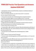 FINRA SIE Practice Test Questions and Answers &vert; Securities Industry Essentials &lpar;SIE&rpar; Exam &vert; FINRA &vert; 2026&sol;2027 &vert; Comprehensive Certification Review Guide