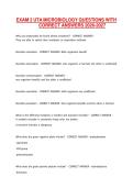 EXAM 2 UTA MICROBIOLOGY QUESTIONS WITH CORRECT ANSWERS 2026-2027