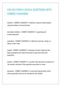 MIS 301 EXAM 1 SHAUL QUESTIONS WITH CORRECT ANSWERS