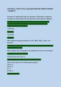 ASCP RECALL STUDY ACTUAL 2026 QUESTIONS AND VERIFIED ANSWERS &vert; GRADED A&plus;