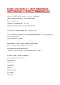 EXAM 3 MED SURG ATI CH 38 ANEURYSMS QUESTIONS WITH CORRECT ANSWERS 2026