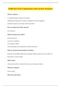 COM 312 Test 2 Questions and Correct Answers 