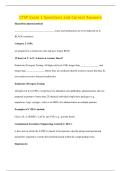 CTSP Exam 1 Questions and Correct Answers 