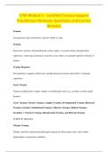 CTSP Module 1 - Certified Trauma Support &NewLine;Practitioner Reviewer Questions and Correct &NewLine;Answers 