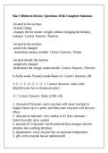 Bio 2 Midterm Review Questions With Complete Solutions