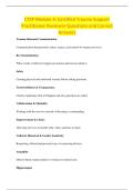 CTSP Module 4&colon; Certified Trauma Support &NewLine;Practitioner Reviewer Questions and Correct &NewLine;Answers 