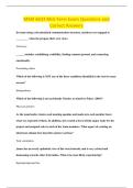 MSM 6633 Mid-Term Exam Questions and &NewLine;Correct Answers