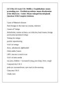 GCU Bio-322 exam 3 Dr&period; Melillo &lpar;- Exophthalmos&colon; means protruding eyes - Pretibial myxedema&colon; means discoloration of the tibial area - Goiter&colon; Means enlarged thyroid gland&rpar; Questions With Complete Solutions