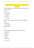 MSM 6633 Final Exam Questions and Correct &NewLine;Answers 