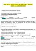 WGU D076 Finance Skills for Managers OA Study Guide