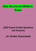Data Structures Midterm Exam&colon; Complete Study Guide&comma; Review Notes & Practice Questions PDF