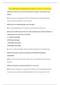 SCI 220 Exam Questions and Correct Answers
