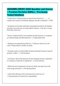IAHCSMM &lpar;CRCST&rpar; 2026 Question and Answer&NewLine;&vert; Premium Revision Edition &vert; Previously&NewLine;Tested Solutions