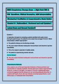 NBRC Respiratory Therapy Exam  &vert; High-Yield TMC & &NewLine;CSE  Questions&comma; Clinical Scenarios&comma; ABG Interpretation&comma;&NewLine; Mechanical Ventilation & Comprehensive Study Guide&vert;&NewLine; Graded A&plus;&comma; Rationalized &comma; Reviewed and well Updated &vert;&NewLine; Latest Exam and Newest Version&excl;&excl;&excl;