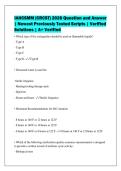 IAHCSMM &lpar;CRCST&rpar; 2026 Question and Answer&NewLine;&vert; Newest Previously Tested Scripts &vert; Verified&NewLine;Solutions &vert; A&plus; Verified