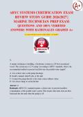 ABYC SYSTEMS CERTIFICATION EXAM  REVIEW STUDY GUIDE 2026&sol;2027 &vert;  MARINE TECHNICIAN PREP EXAM  QUESTIONS AND 100&percnt; VERIFIED  ANSWERS WITH RATIONALES GRADED A&plus;