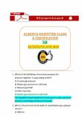 This document contains Alberta Gasfitter Class A certification exam practice questions with answers covering key gas fitting concepts&comma; regulations&comma; pressure regulators&comma; piping systems&comma; and safety requirements&period; It is designed to help candidates prepare for