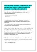InsuranceSuite Developer Fundamentals 2026&NewLine;Question and Answer &vert; Updated Review from&NewLine;Previously Tested Questions &vert; Grade A&plus;