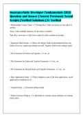 InsuranceSuite Developer Fundamentals 2026&NewLine;Question and Answer &vert; Newest Previously Tested&NewLine;Scripts &vert; Verified Solutions &vert; A&plus; Verified