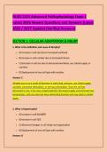 NURS 5315 Advanced Pathophysiology Exam 1 &NewLine;Latest 2026 Newest Questions and Answers &lpar;Latest &NewLine;2026 &sol; 2027 Update&rpar; &lpar;Verified Answers&rpar;