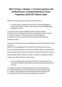  NUR 210 Exam 1 Modules 1-3 Practice Questions with Verified Answers &vert; Detailed Rationales for Exam Preparation &lpar;2026&sol;2027 Edition&rpar;