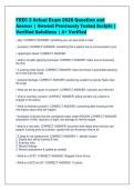 FREC 3 Actual Exam 2026 Question and&NewLine;Answer &vert; Newest Previously Tested Scripts &vert;&NewLine;Verified Solutions &vert; A&plus; Verified&NewLine;