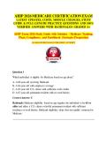 AHIP 2026 MEDICARE CERTIFICATION EXAM LATEST UPDATES&comma; COSTS&comma; MODULE CHANGES&comma; STUDY  GUIDE & FULL-LENGTH PRACTICE QUESTIONS AND 100&percnt;  VERIFIED ANSWERS WITH RATIONALES GRADED A&plus; AHIP Exam 2026 Study Guide with Solution &ndash; Medicare Training&comma;  Plans&comma; Complianc