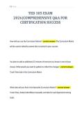 TED 105 EXAM&NewLine;2026&vert;COMPREHENSIVE Q&A FOR&NewLine;CERTIFICATION SUCCESS&NewLine;