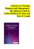 Critical Care Nursing&colon; Diagnosis and Management - 8th edition by Linda D&period; Urden&comma; Kathleen M&period; Stacy and Mary E&period; Lough