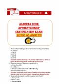Cook Exam&comma; Alberta Cook&comma; Apprenticeship Exam&comma; Culinary Certification&comma; Food Safety&comma; Exam Questions&comma; Study Guide&comma; Cooking Skills