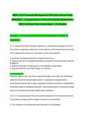 WGU C214 Financial Management OA Exam Actual Exam 2026&sol;2027 &ndash; Comprehensive Test with Detailed Rationales &vert; 100&percnt; Verified &vert; Pass Guaranteed &ndash; A&plus; Graded