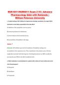 NUR6011 Exam 2 V1&ndash;V3 &vert; Advance Pharmacology &vert; William Paterson University &vert; Q&A with Rationale &lpar;NUR 6011 Exam 2&rpar;