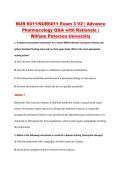 NUR6011 Exam 3 V1&ndash;V3 &vert; Advance Pharmacology &vert; William Paterson University &vert; Q&A with Rationale &lpar;NUR 6011 Exam 3&rpar;
