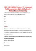 NUR 6001&sol;NUR6001 Exam 4 V2 &vert; Advanced &NewLine;Health Assessment Q&A with Rationale &vert; &NewLine;William Paterson University 