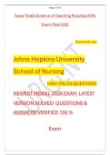 Texas TExES Science of Teaching Reading &lpar;STR&rpar;  &NewLine;Exam &lpar;Test 293&rpar;      