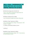 CMN 571 EXAM 1 COMPREHENSIVE TEST&NewLine;PAPER QUESTIONS AND SOLUTIONS&NewLine;VERIFIED PREPARATION MATERIAL