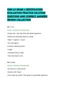 CMN 571 EXAM 2 CERTIFICATION&NewLine;EVALUATION PRACTICE SOLUTION&NewLine;QUESTIONS AND CORRECT ANSWERS&NewLine;REVIEW COLLECTION